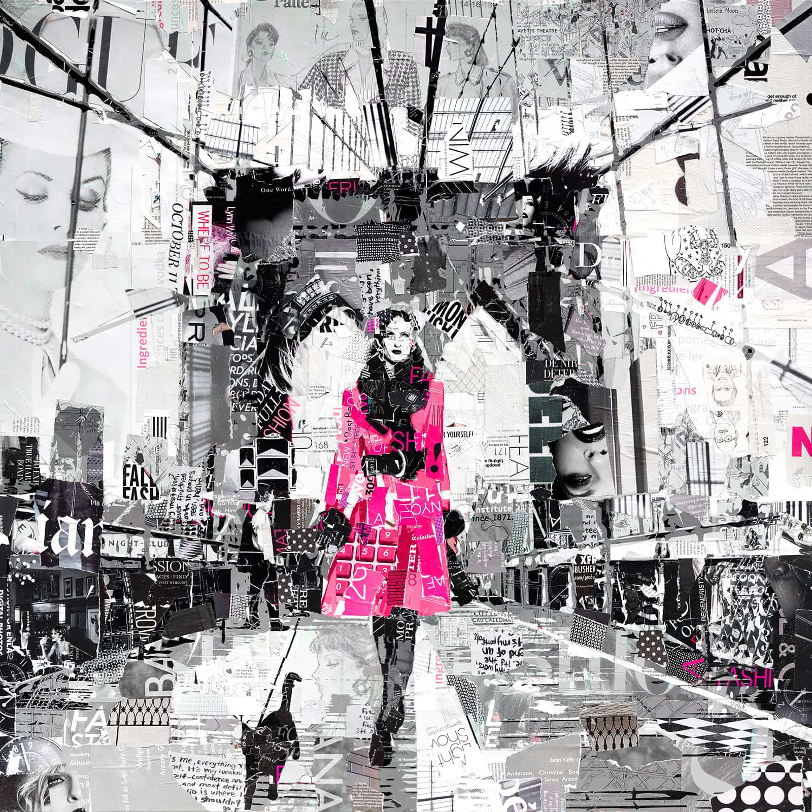 image artiste art collage illustrateur illustration dessinateur paysage femme talent Artist Derek Gores