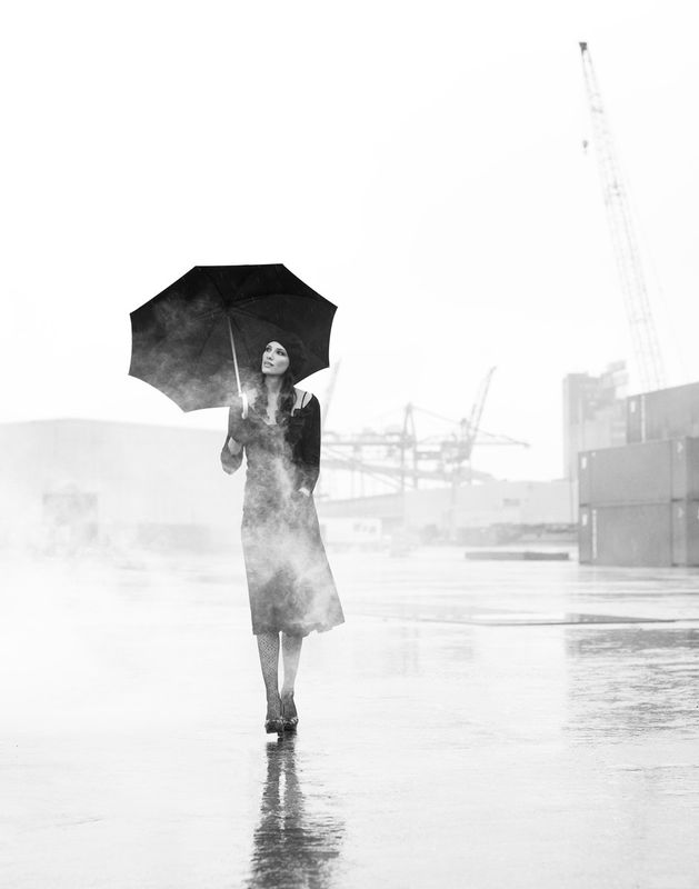 photographie noir et blanc femme