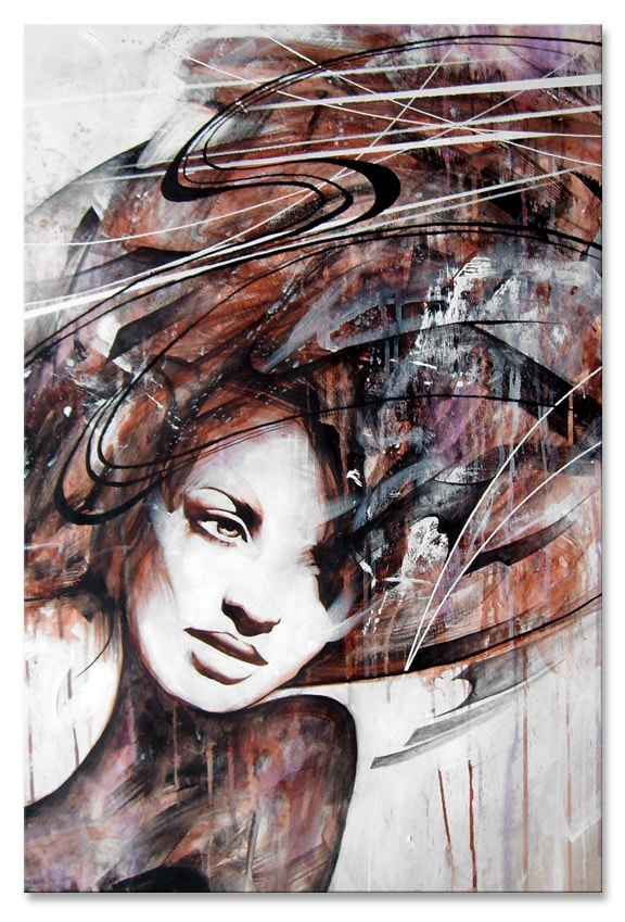 image artiste art peinture peintre portrait painting femme illustration Danny O Connor talent toile pinceau Artist