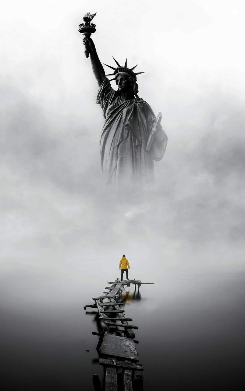 wallpaper fond d'écran statue liberté
