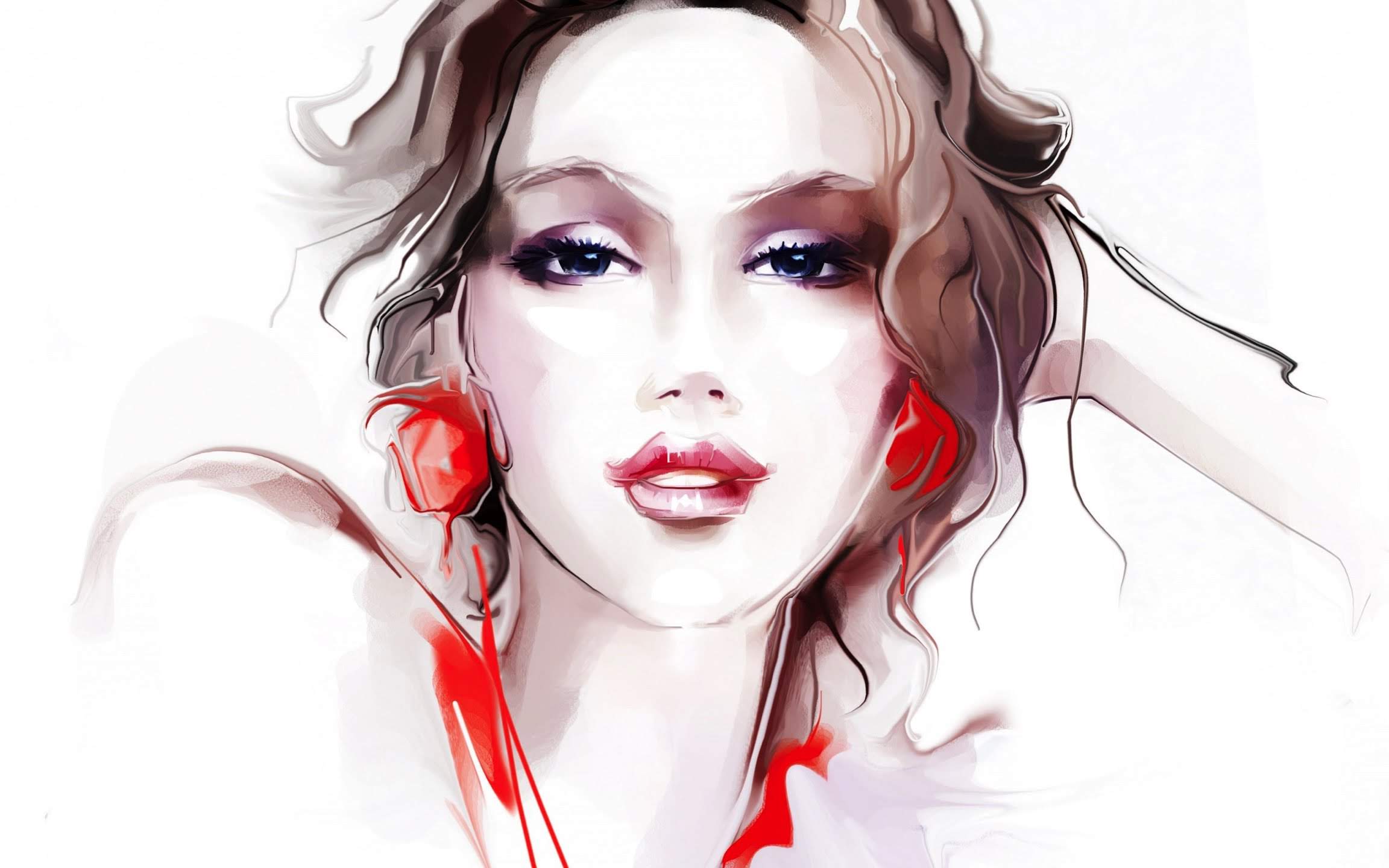 wallpaper et fond d'écran portrait visage art
