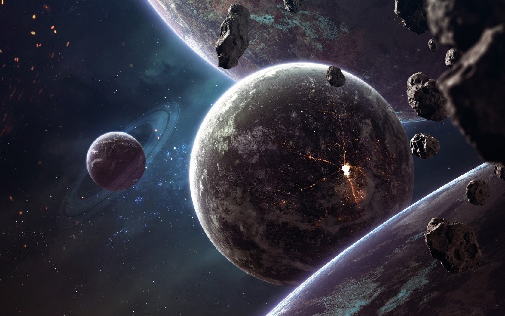 wallpaper et fond d'écran univers espace planètes