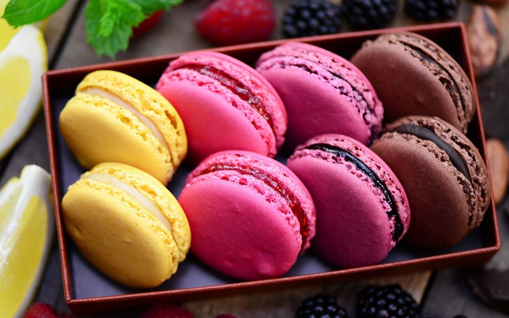 wallpaper et fond d'écran macarons nourriture