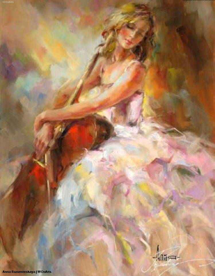 artiste art peinture artist painting oeuvre femme woman danse Anna Razumovskaya
