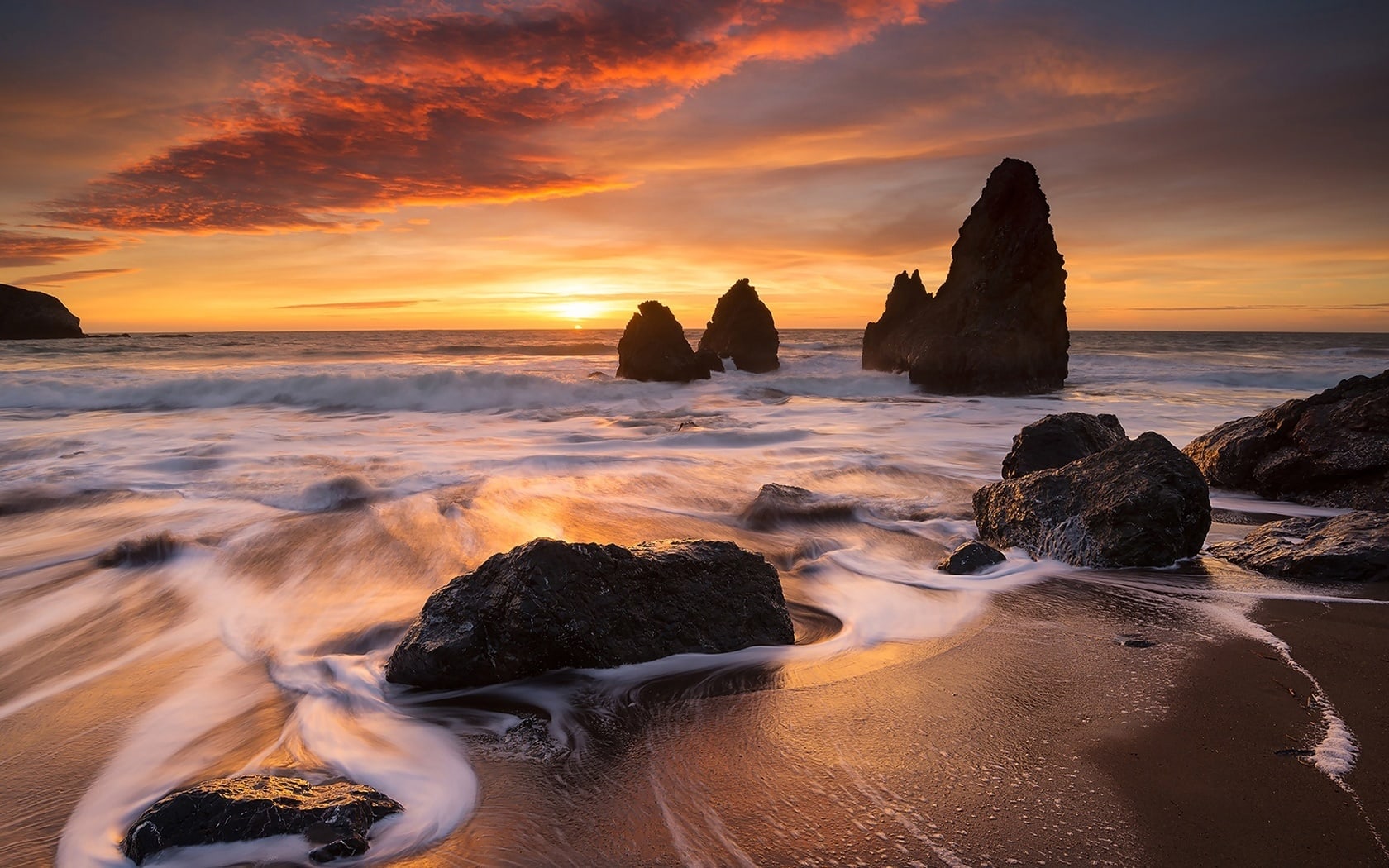 wallpapers et fonds d'écran plage Californie pays mer sea paysage nature voyage Amérique travel tourisme