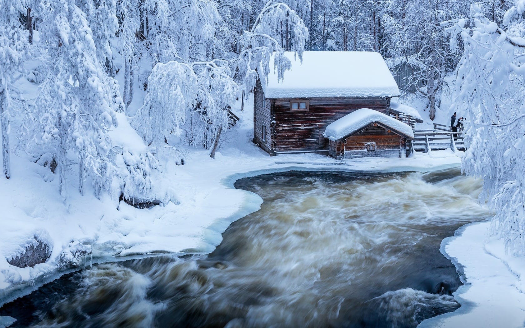 wallpaper et fond d'écran hiver pays ville nature