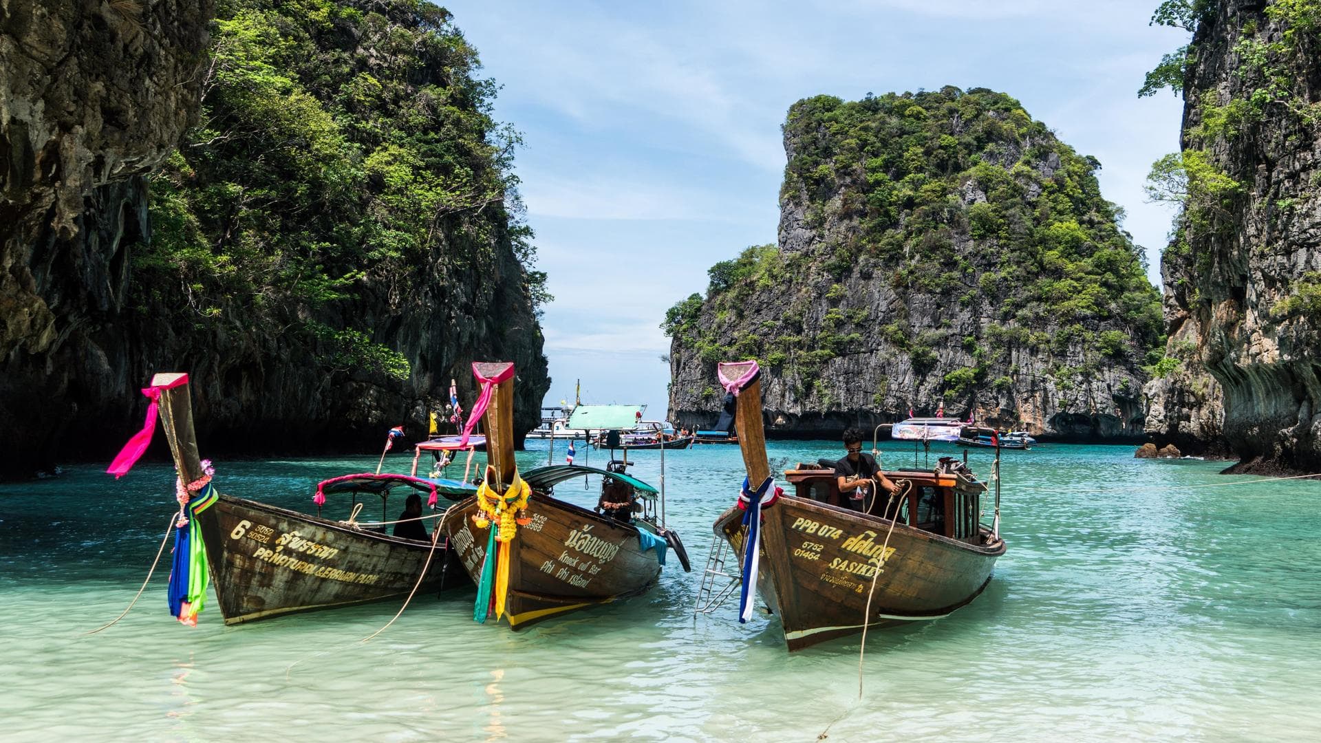 wallpaper et fond d'écran pays Thaïlande barque