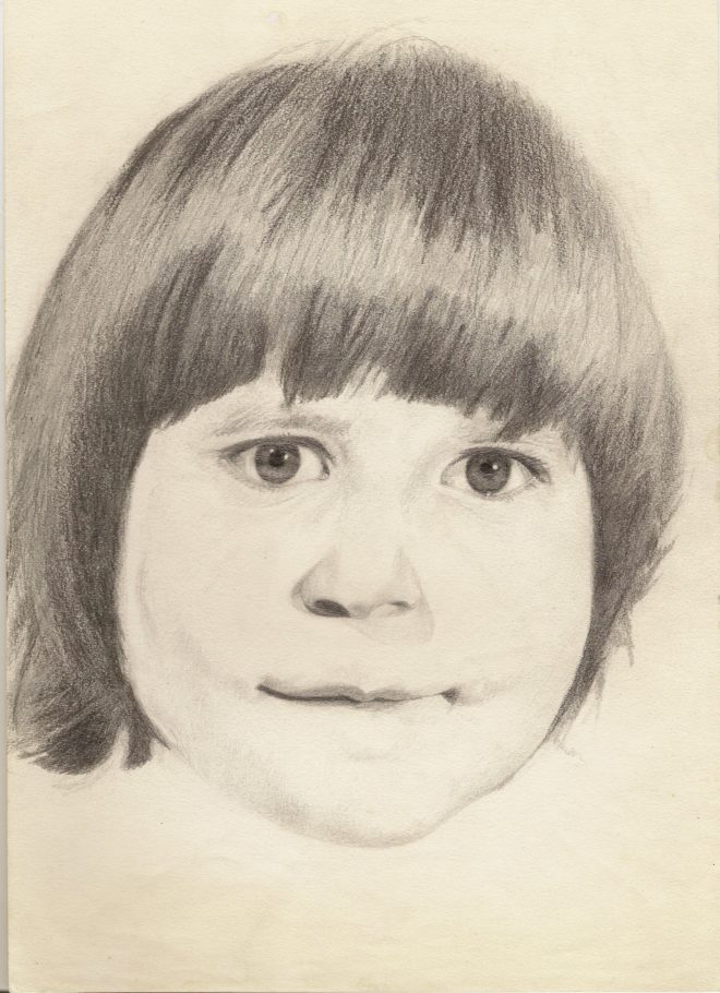 photographie portrait dessin crayon