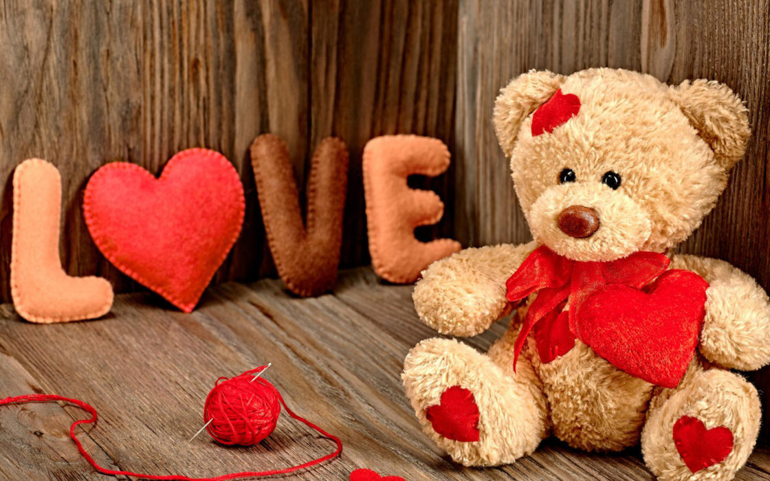 wallpaper et fond d'écran love amour nounours