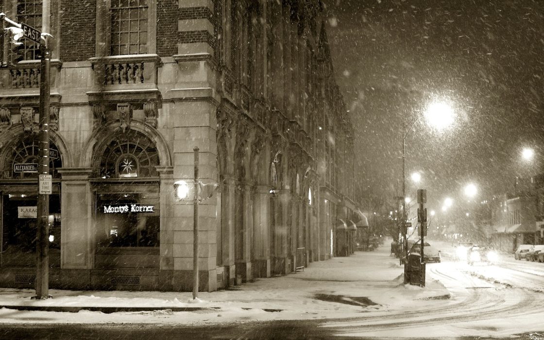 wallpaper et fond d'écran hiver ville paysage