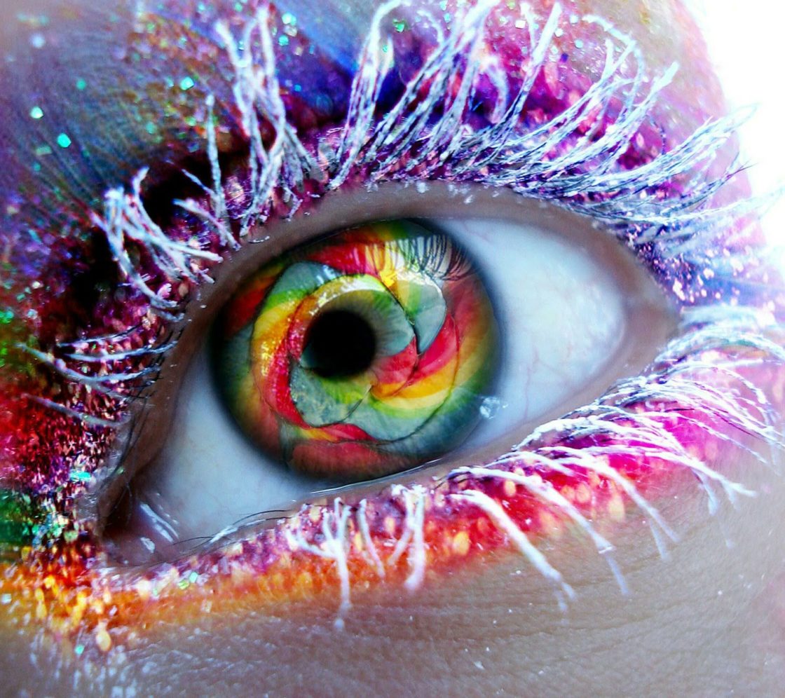 wallpaper et fond d'écran oeil coloré