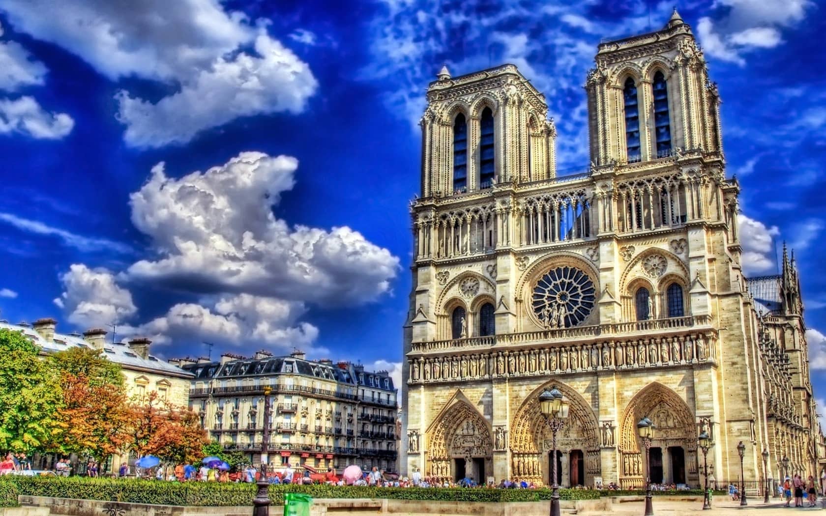 wallpaper et fond d'écran monument Paris notre dame