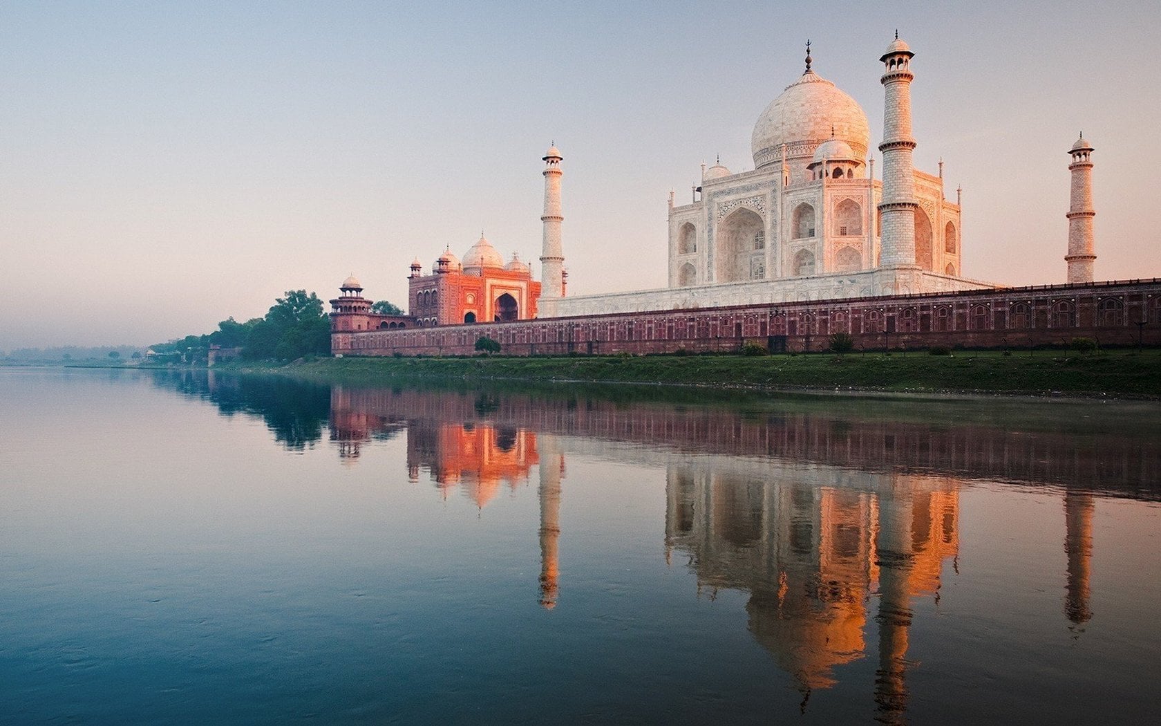 wallpaper et fond d'écran pays Taj Mahal inde