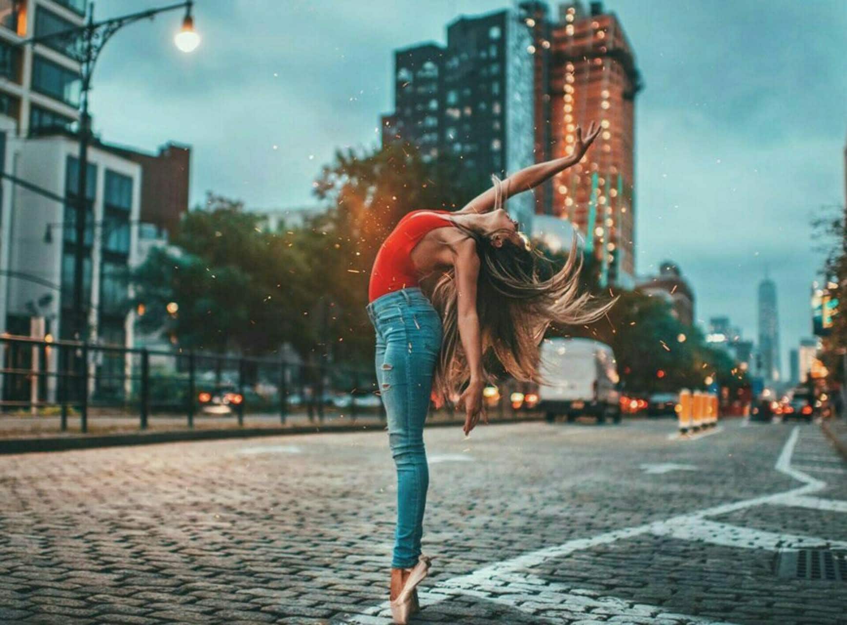 wallpaper et fond d'écran femme danse rue