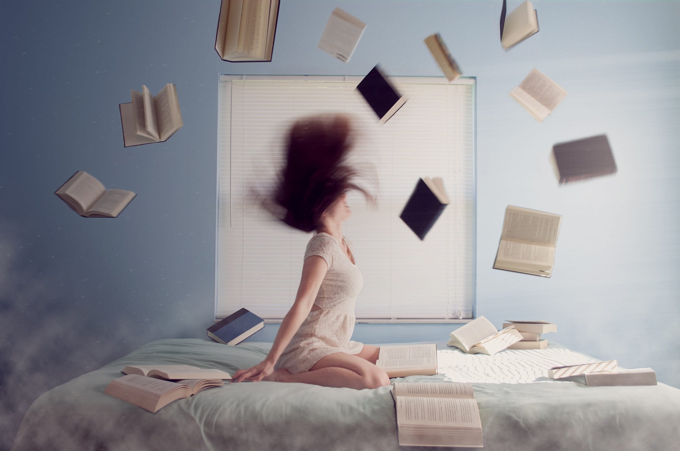 wallpaper et fond d'écran femme livres