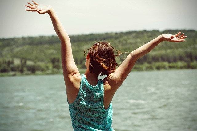 photographie femme joie heureuse