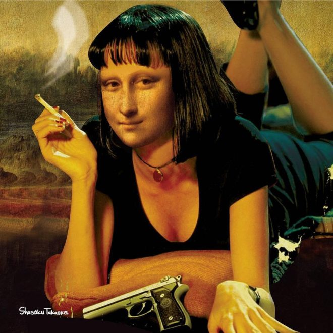 image peinture joconde mona lisa art humour