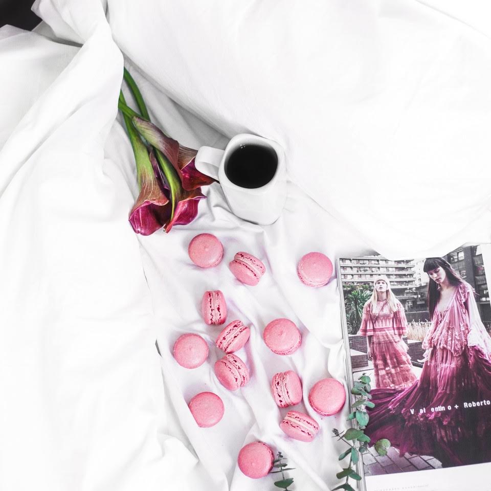 wallpaper et fond d'écran fleurs macarons douceur magazine café