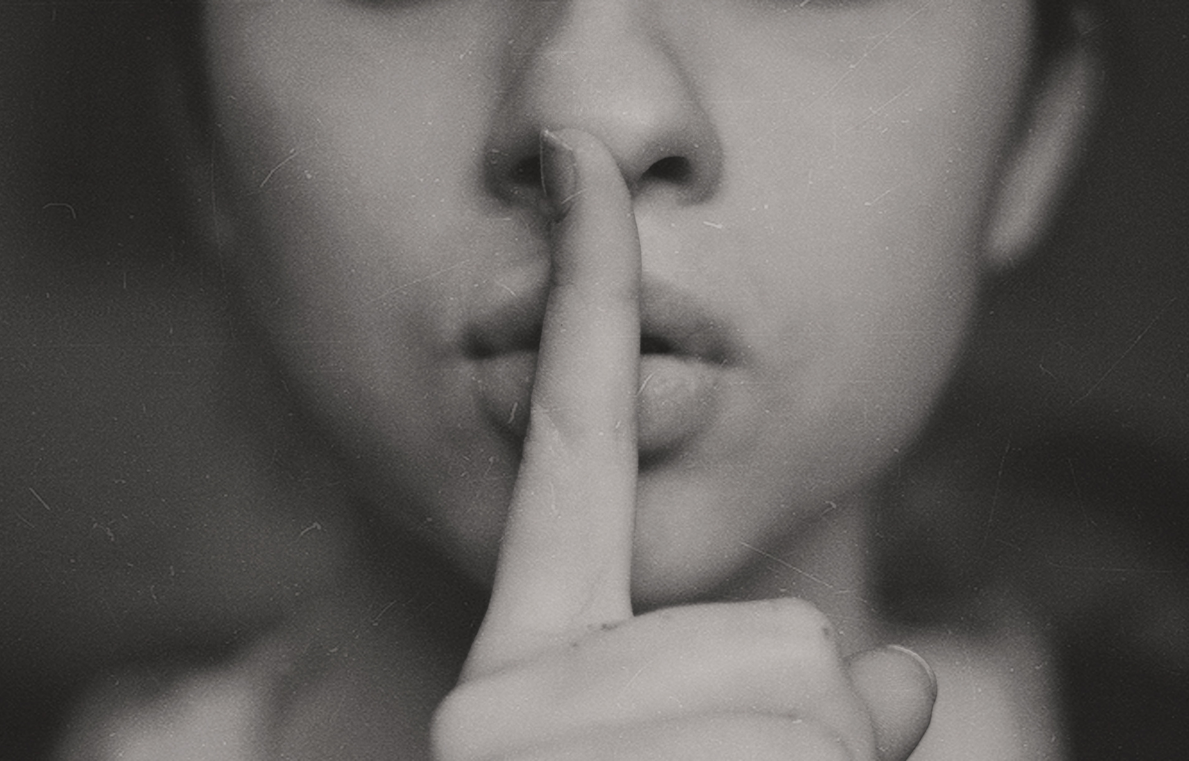 photographie femme portrait visage silence
