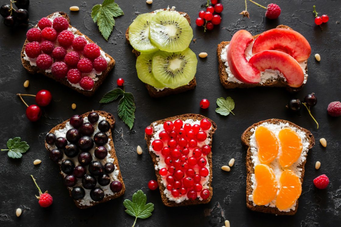 wallpaper et fond d'écran toasts fruits nourriture cuisine