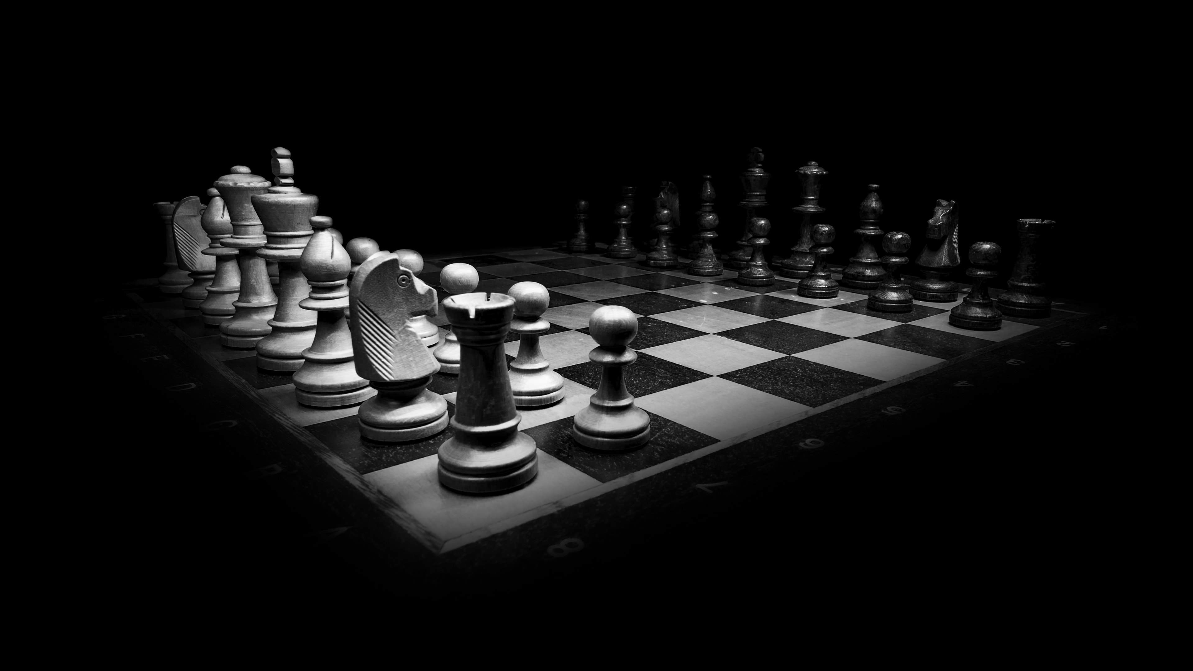 wallpaper et fond d'écran échec jeu échiquier noir et blanc