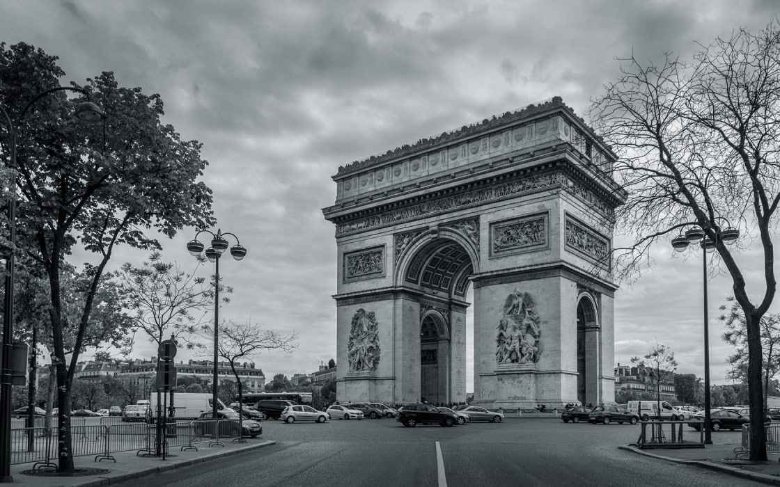 wallpaper et fond d'écran Paris Arc de Triomphe paysage pays France