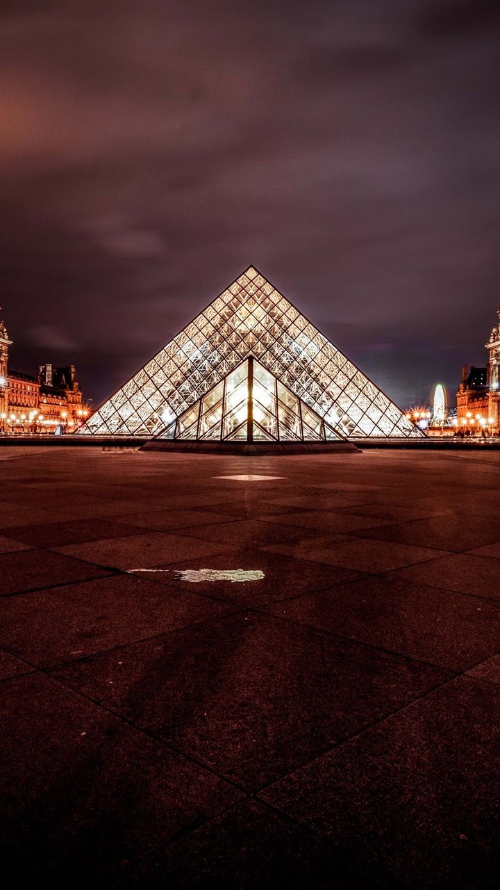 wallpaper et fond d'écran le Louvre Paris France paysage monument pays ville