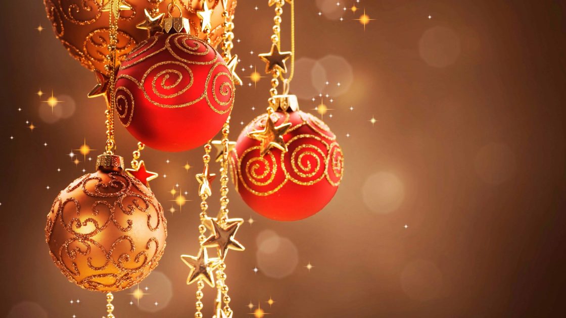 wallpaper et fond d'écran décoration Noël boules sapin fête