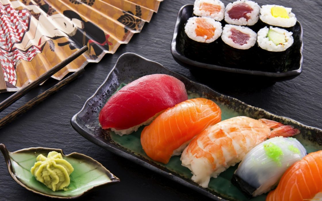 wallpaper et fond d'écran sushis cuisine nourriture repas food Asiatique Japonais