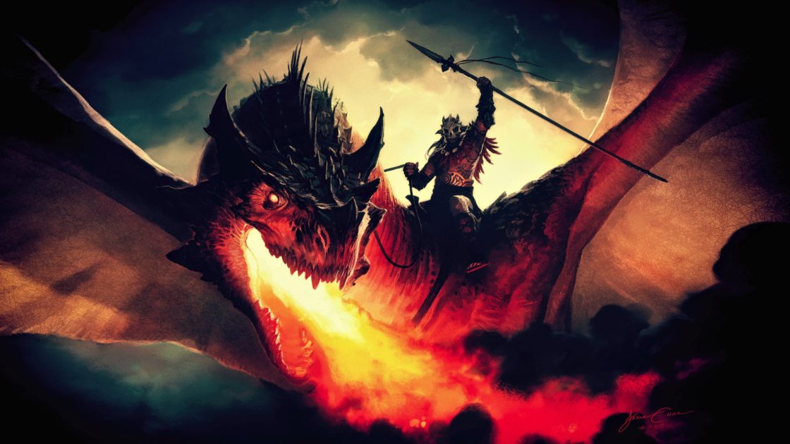 wallpaper et fond d'écran dragon feu fantastique fantasy créature imaginaire