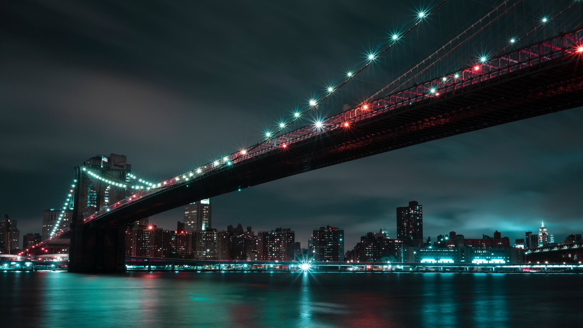 wallpaper et fond d'écran pont Brooklyn pays paysage voyage tourisme New York