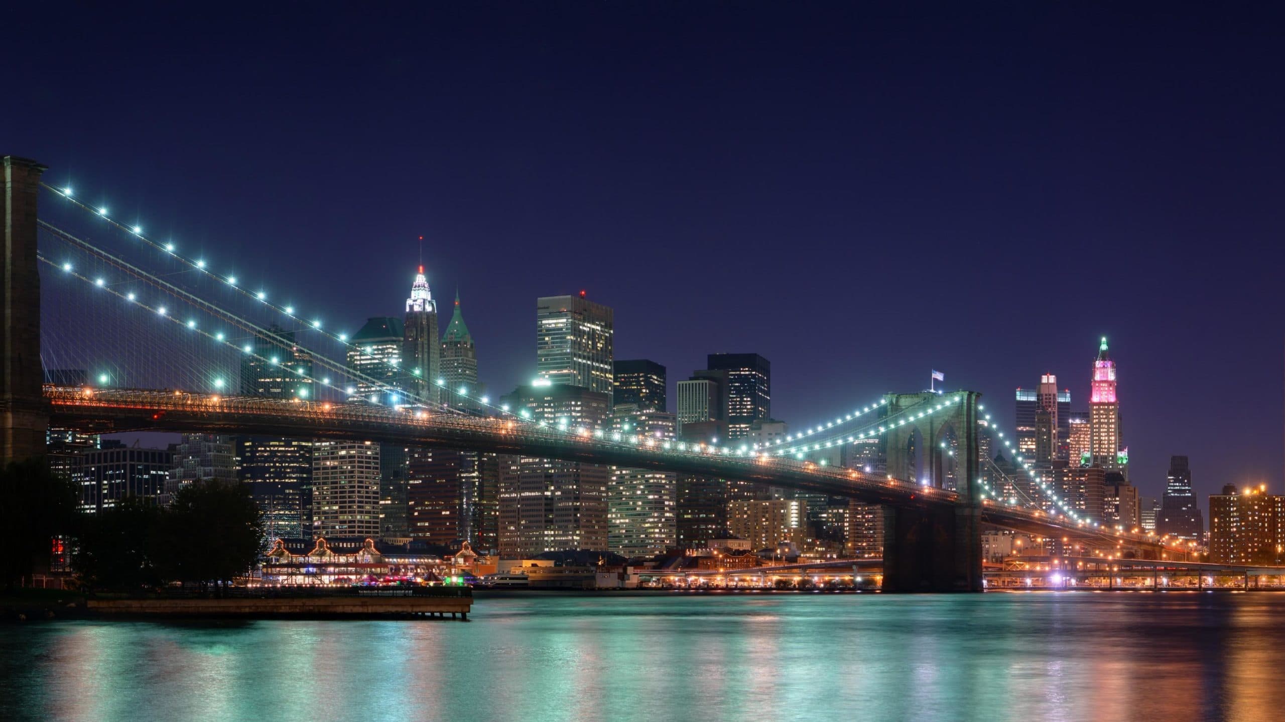 wallpaper et fond d'écran pont Brooklyn pays paysage voyage tourisme New York