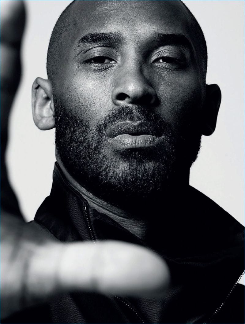 photographie Kobe Bryant basket sport célébrité noir et blanc portrait homme