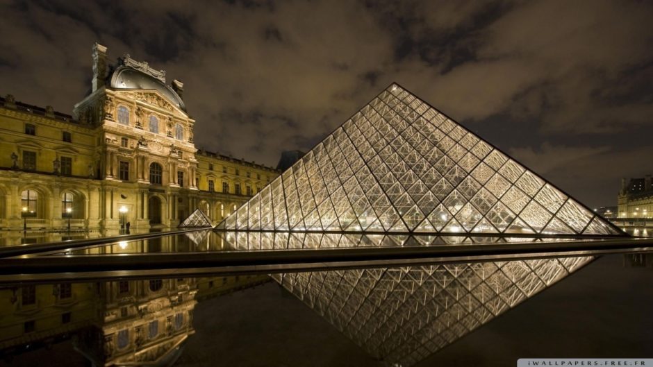 wallpaper et fond d'écran Louvre Musée Paris monument France voyage Tourisme paysage