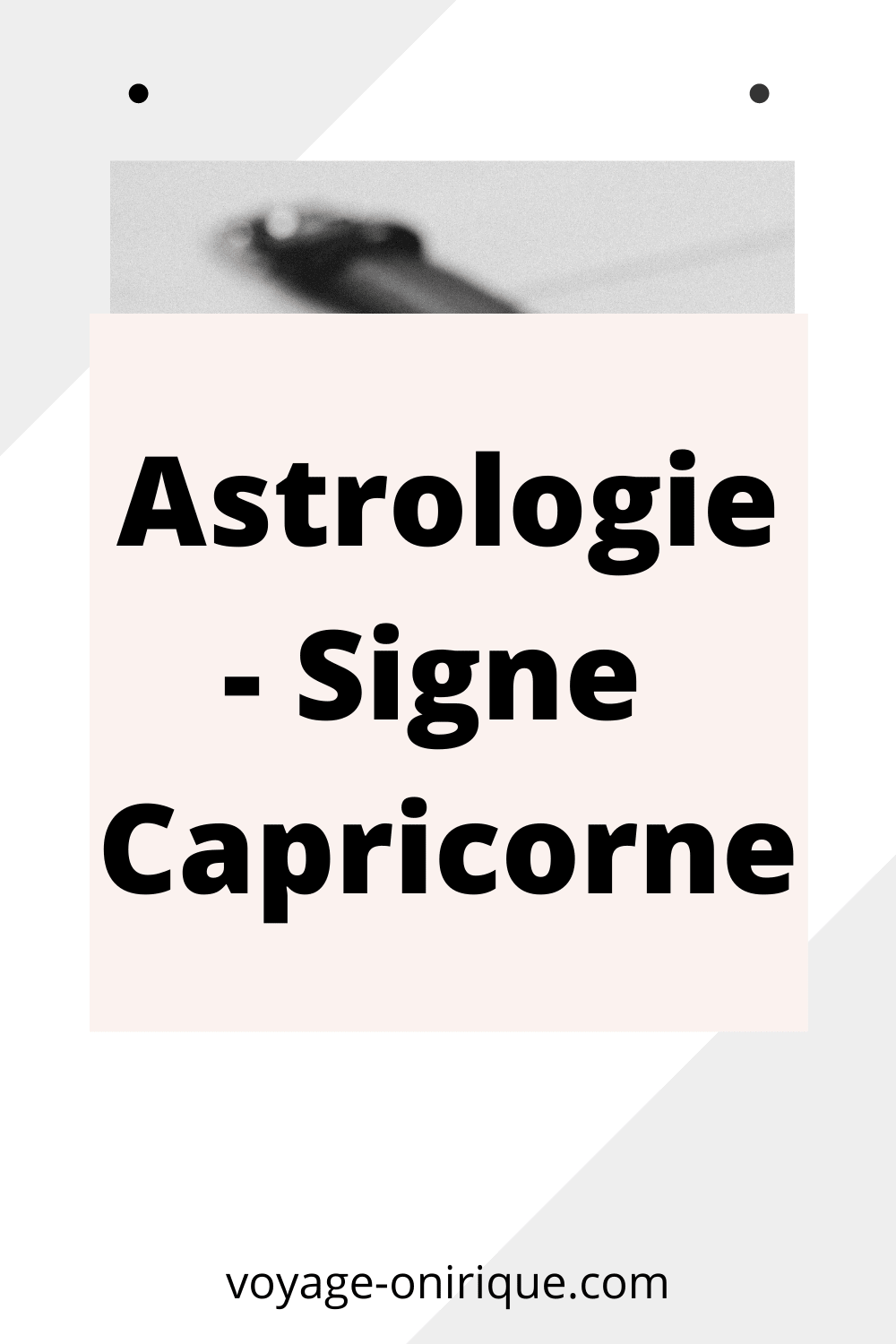 Astrologie - Signe capricorne