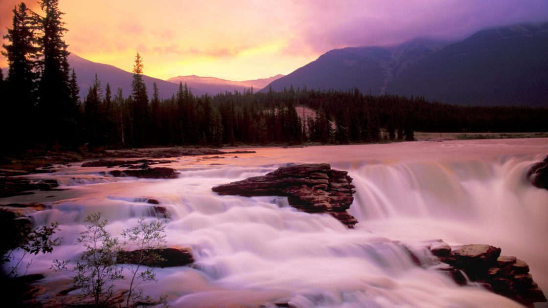 wallpaper et fond d'écran nature paysage Canada eau cascade voyage