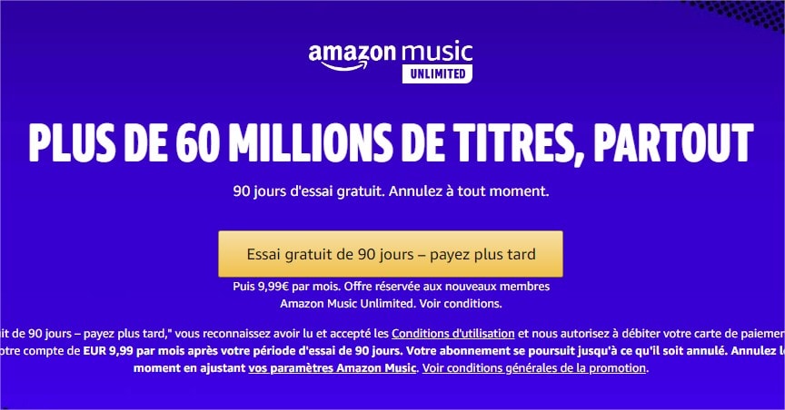 offre Amazon Music unlimited
