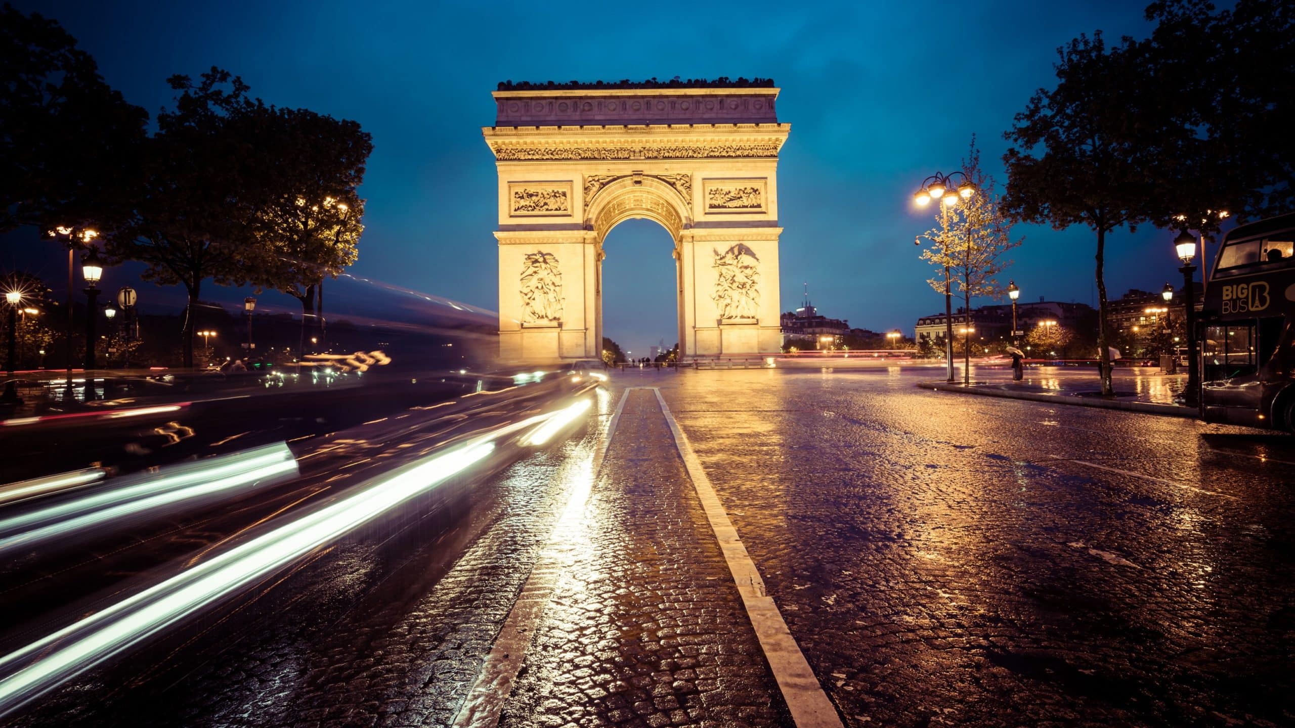 wallpaper et fond d'écran Arc de Triomphe Paris monument France pays voyage tourisme