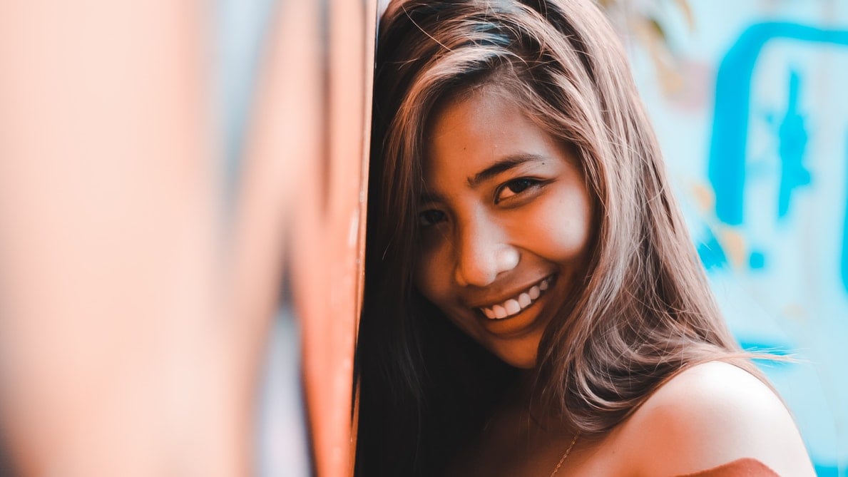 photographie femme sourire rire joie portrait