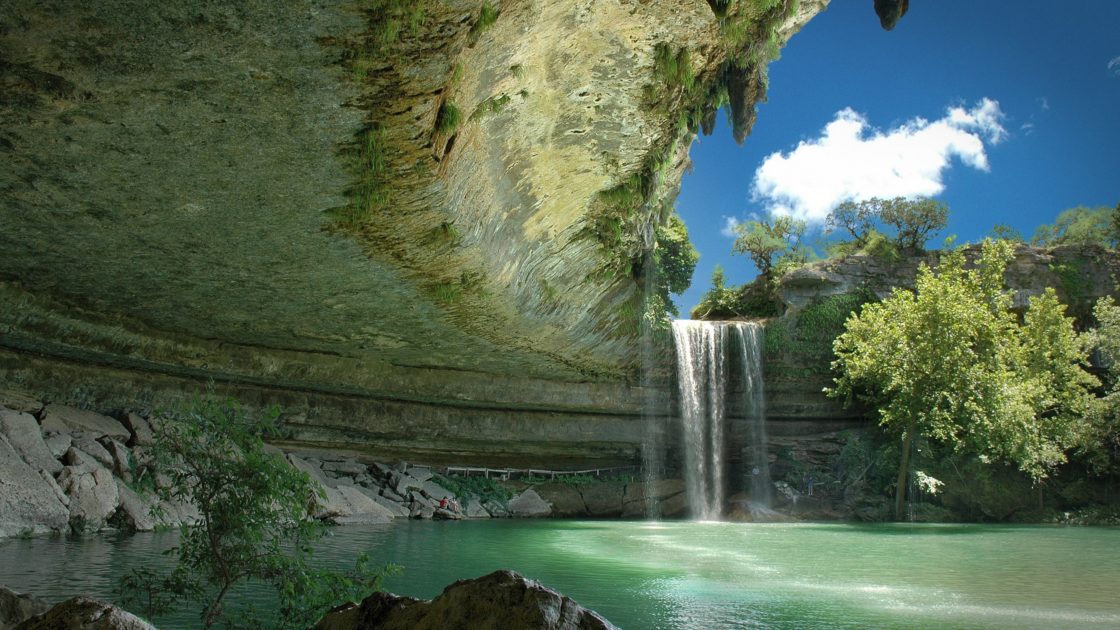 wallpaper et fond d'écran paysage nature cascade Texas Amérique eau voyage travel