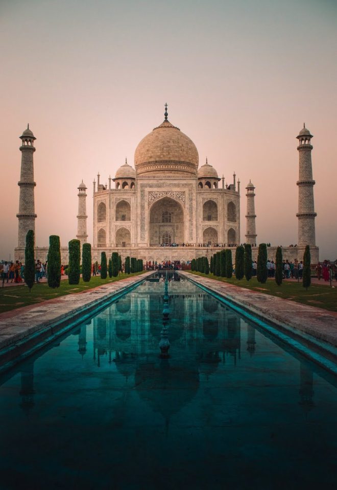 wallpaper et fond d'écran Taj Mahal Inde monument paysage city voyage travel