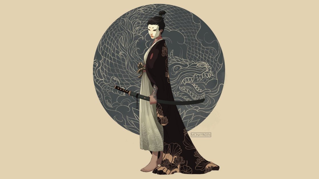 wallpaper et fond d'écran art japonais japon kimono femme Asie