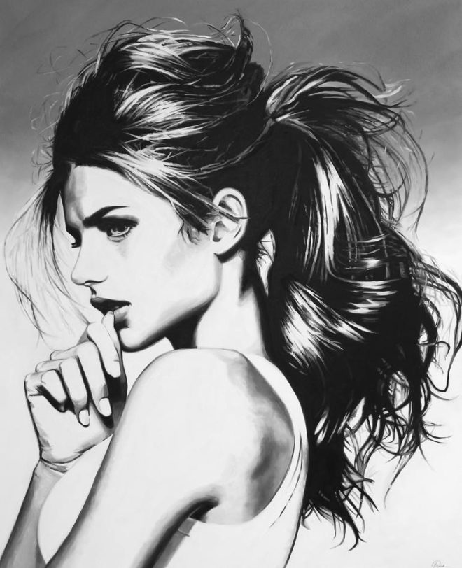 image artiste art illustrateur femme portrait art dessinateur