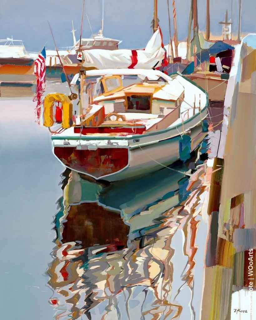 image artiste art painting bateau peintre peinture tableau paysage