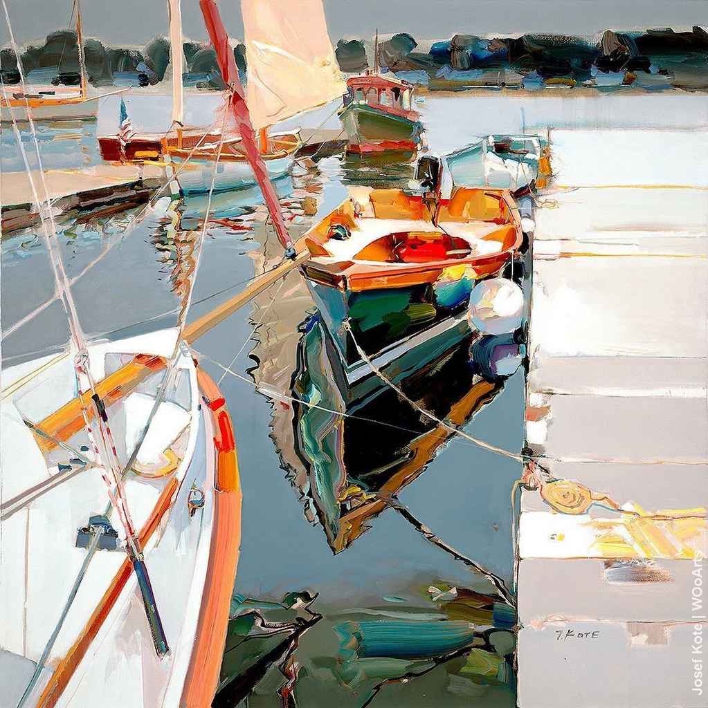 image artiste art painting bateau peintre peinture tableau paysage