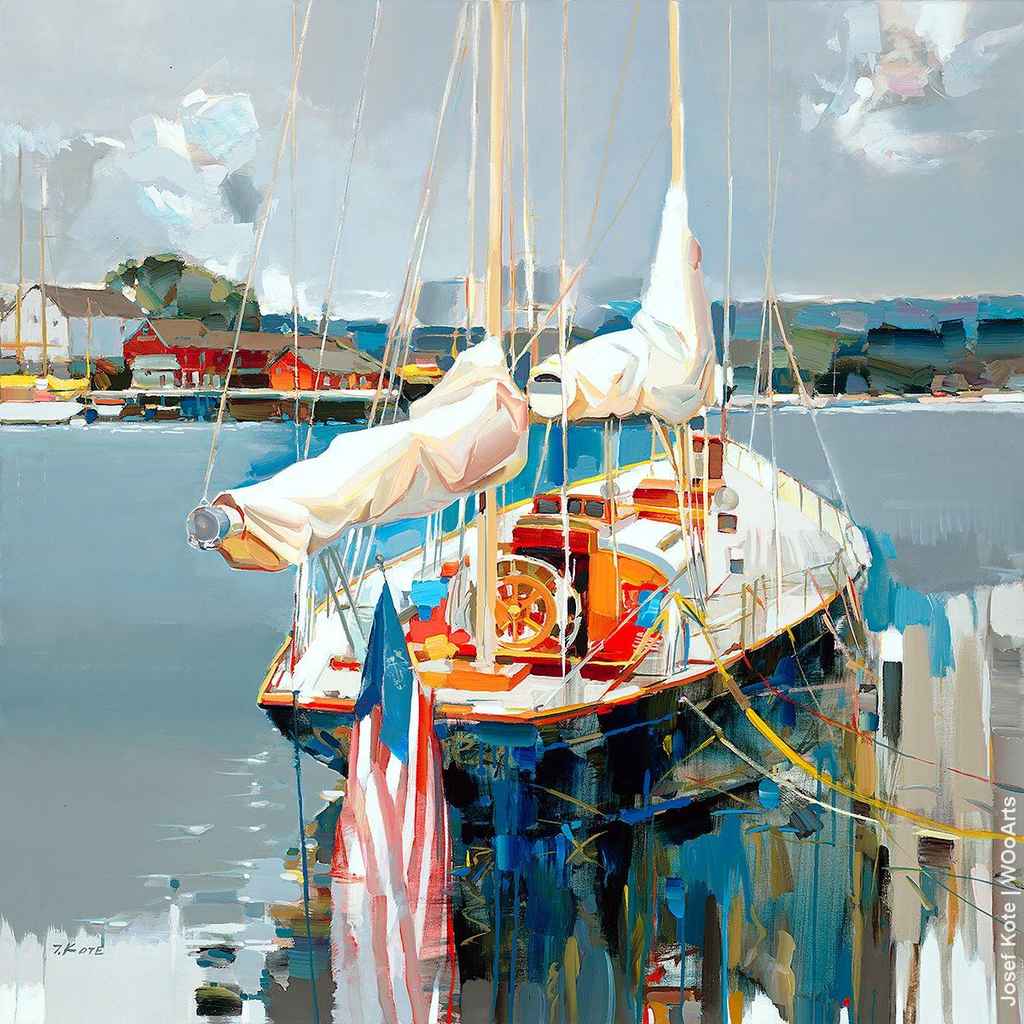 image artiste art painting bateau peintre peinture tableau paysage