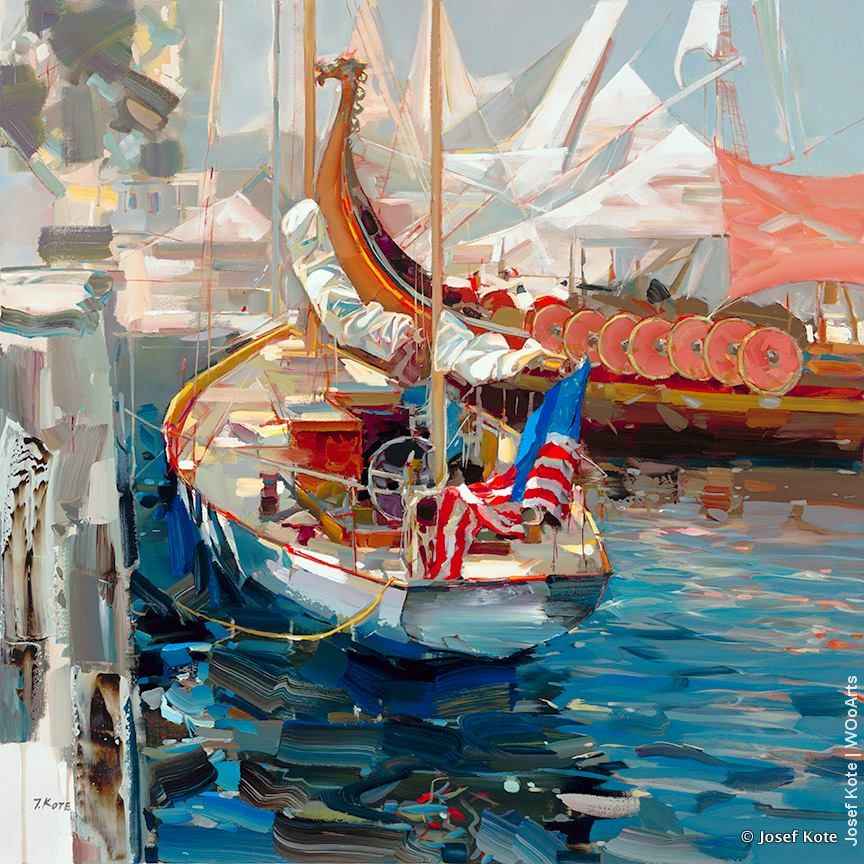 image artiste art painting bateau peintre peinture tableau paysage