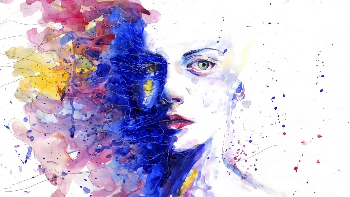 wallpaper et fond d'écran portrait painting peinture femme art artiste peintre