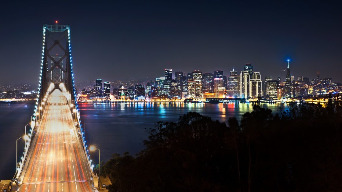 wallpaper et fond d'écran nuit paysage pont San Francisco Amérique voyage travel tourisme