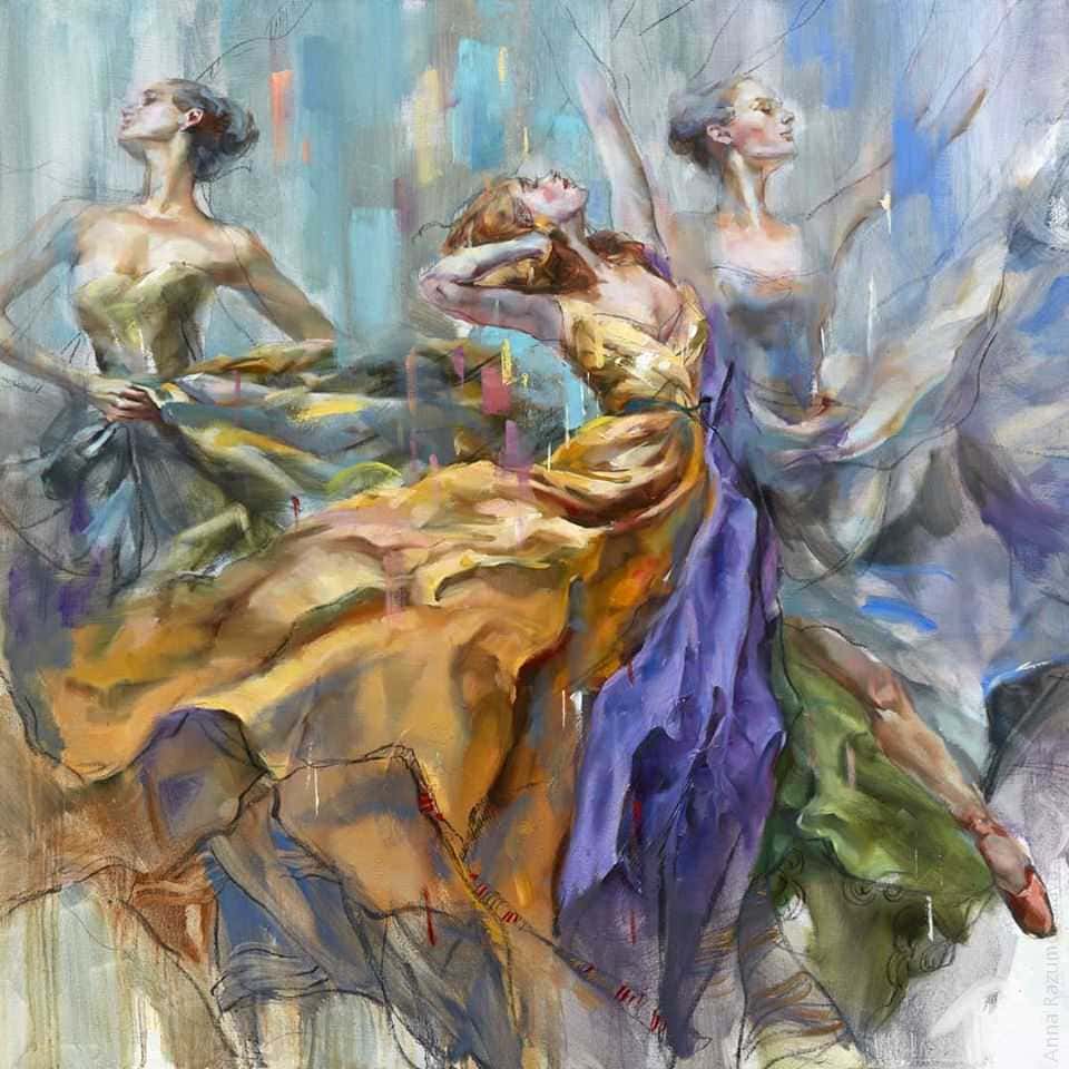 artiste art peinture artist painting oeuvre femme woman danse Anna Razumovskaya